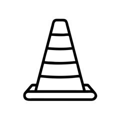 Construction Barrier Marking Off a Work Zone for Safety and Security