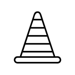 Construction Barrier Marking Off a Work Zone for Safety and Security