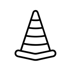 Construction Barrier Marking Off a Work Zone for Safety and Security