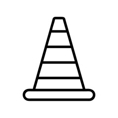 Construction Barrier Marking Off a Work Zone for Safety and Security