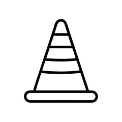 Construction Barrier Marking Off a Work Zone for Safety and Security