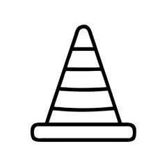 Construction Barrier Marking Off a Work Zone for Safety and Security