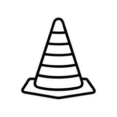 Construction Barrier Marking Off a Work Zone for Safety and Security