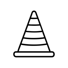 Construction Barrier Marking Off a Work Zone for Safety and Security