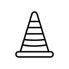 Construction Barrier Marking Off a Work Zone for Safety and Security