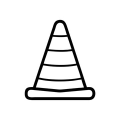 Construction Barrier Marking Off a Work Zone for Safety and Security