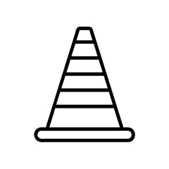 Construction Barrier Marking Off a Work Zone for Safety and Security