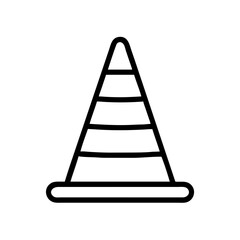 Construction Barrier Marking Off a Work Zone for Safety and Security