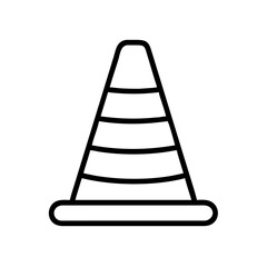 Construction Barrier Marking Off a Work Zone for Safety and Security