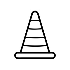 Construction Barrier Marking Off a Work Zone for Safety and Security