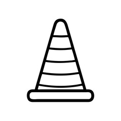 Construction Barrier Marking Off a Work Zone for Safety and Security