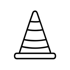 Construction Barrier Marking Off a Work Zone for Safety and Security