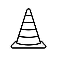 Construction Barrier Marking Off a Work Zone for Safety and Security