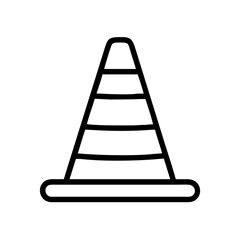 Construction Barrier Marking Off a Work Zone for Safety and Security