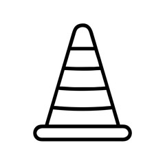 Construction Barrier Marking Off a Work Zone for Safety and Security