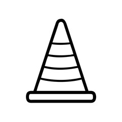 Construction Barrier Marking Off a Work Zone for Safety and Security