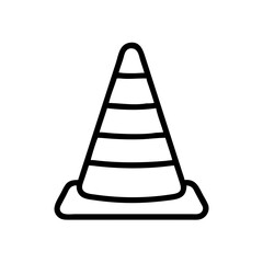 Construction Barrier Marking Off a Work Zone for Safety and Security