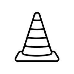 Construction Barrier Marking Off a Work Zone for Safety and Security