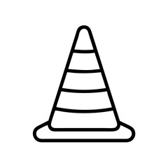 Construction Barrier Marking Off a Work Zone for Safety and Security