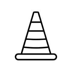 Construction Barrier Marking Off a Work Zone for Safety and Security