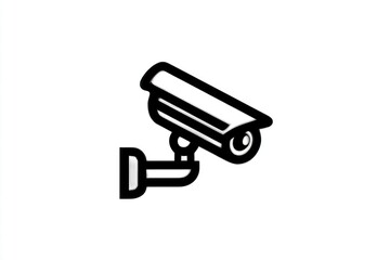 Surveillance Camera Icon Security Monitoring and Safety Symbol for Digital Protection