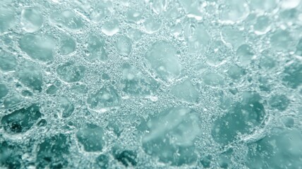 Obraz premium Abstract Teal and White Water Droplet Texture