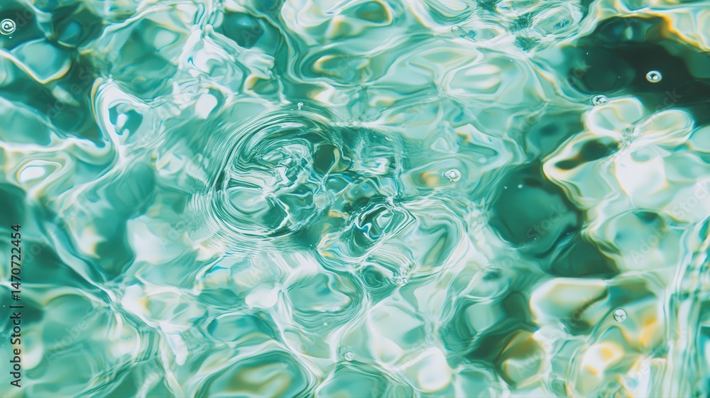 Poster abstract water surface with dynamic patterns of light and shadows creating a mesmerizing visual text