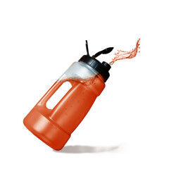 Large-format reusable sports bottle captured in a fitness environment, symbolizing hydration, eco-conscious living, and practical design for active, health-focused individuals.