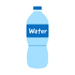 Bottle water flat illustration, vector, SVG