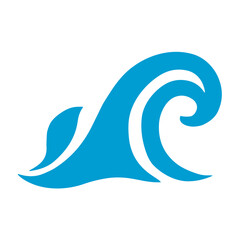 blue wave and water swirl