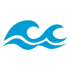 Obraz premium blue wave and water swirl