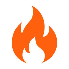 solid orange flame icon