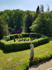  Exploring the beautiful English formal gardens near Belvoir Castle in Nottinghamshire, UK