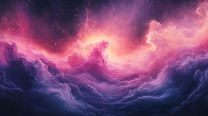 Obraz premium Starry sky with dreamy cosmic clouds high resolution hd background