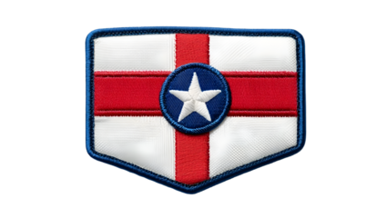 Patch with star and red cross