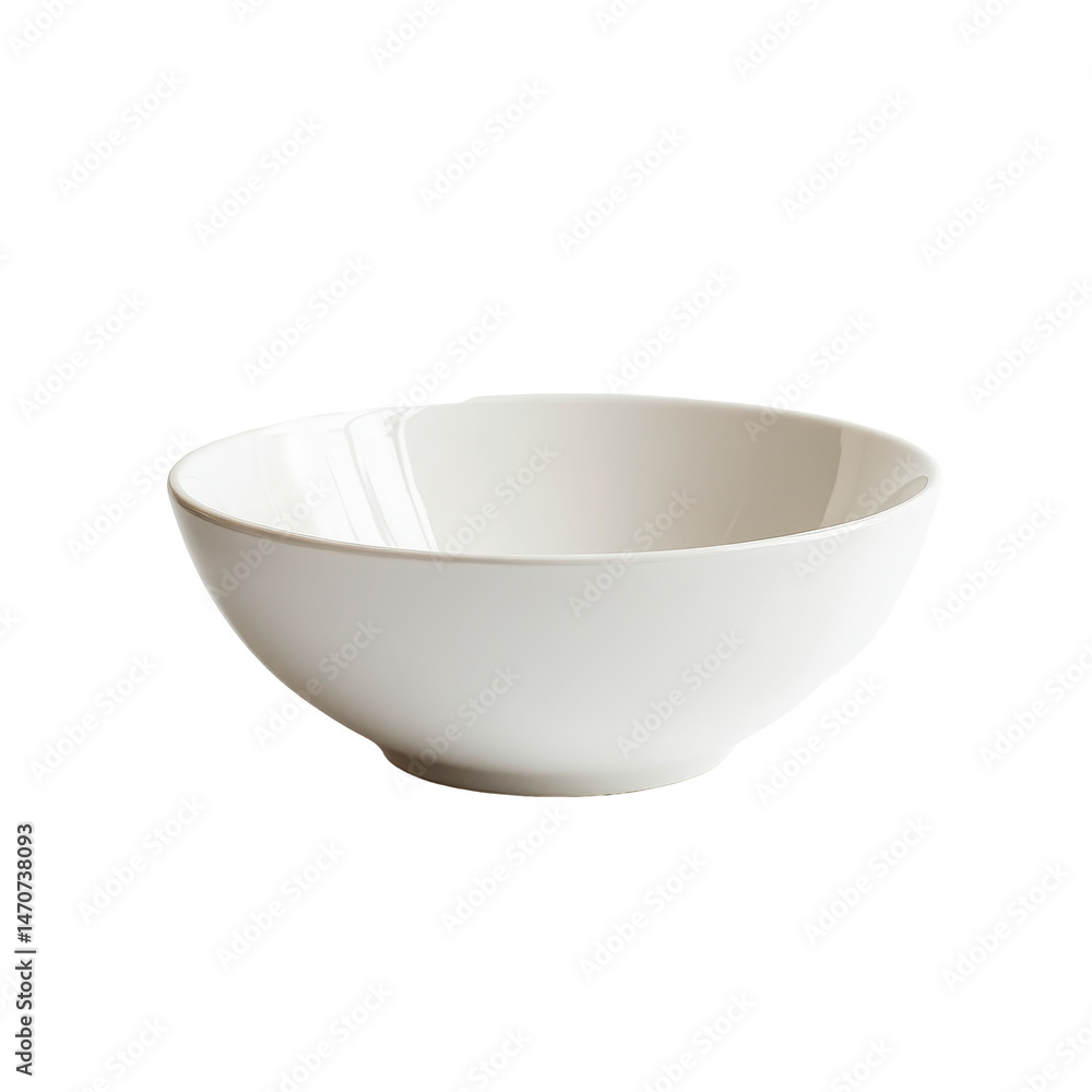 Poster empty transparent bowl on a plain transparent background, perfect for serving or displaying food ite
