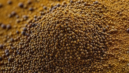 Macro Close Up of Coarse Mustard Seed Spice, Universal Ingredient
