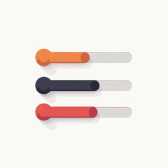 Obraz premium colorful thermometer icons set digital temperature gauges in red, orange, yellow, green, blue, indicators for health monitoring