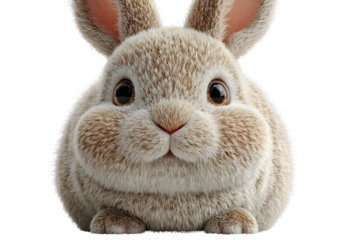 Adorable Fluffy Bunny Rabbit CloseUp