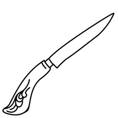 wood carving knife Icon