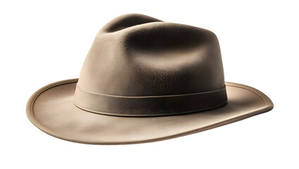 Tan hat with Transparent Background