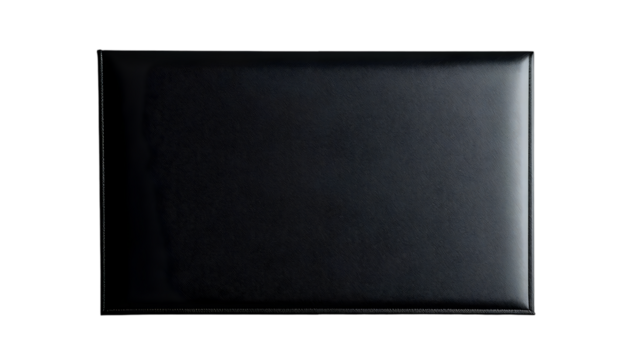 Black Rectangular Pad on Transparent Background