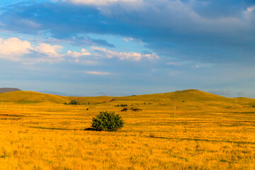 Obraz premium Golden Hour Country Landscape in the Snowy Monaro Region
