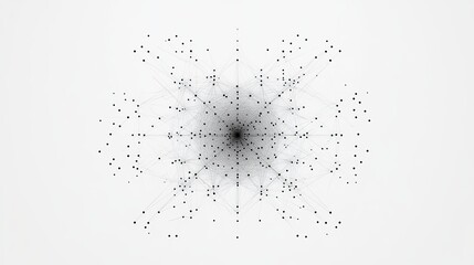 Abstract network connection dots lines graphic design illustration art web grey data mesh white black