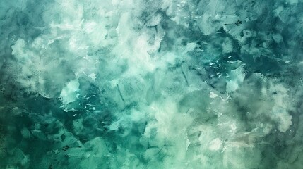 Abstract teal and mint green textured background