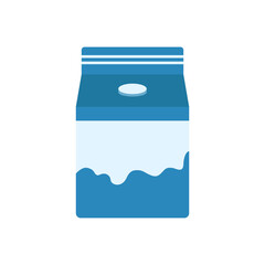 Milk carton flat graphic illustration, SVG, png