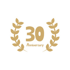 Obraz premium 30周年記念イラスト素材