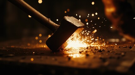 Metalworking with a hammer
