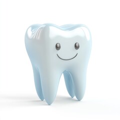Smiling tooth illustration for dental health.