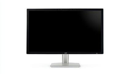 Modern monitor with blank screen
